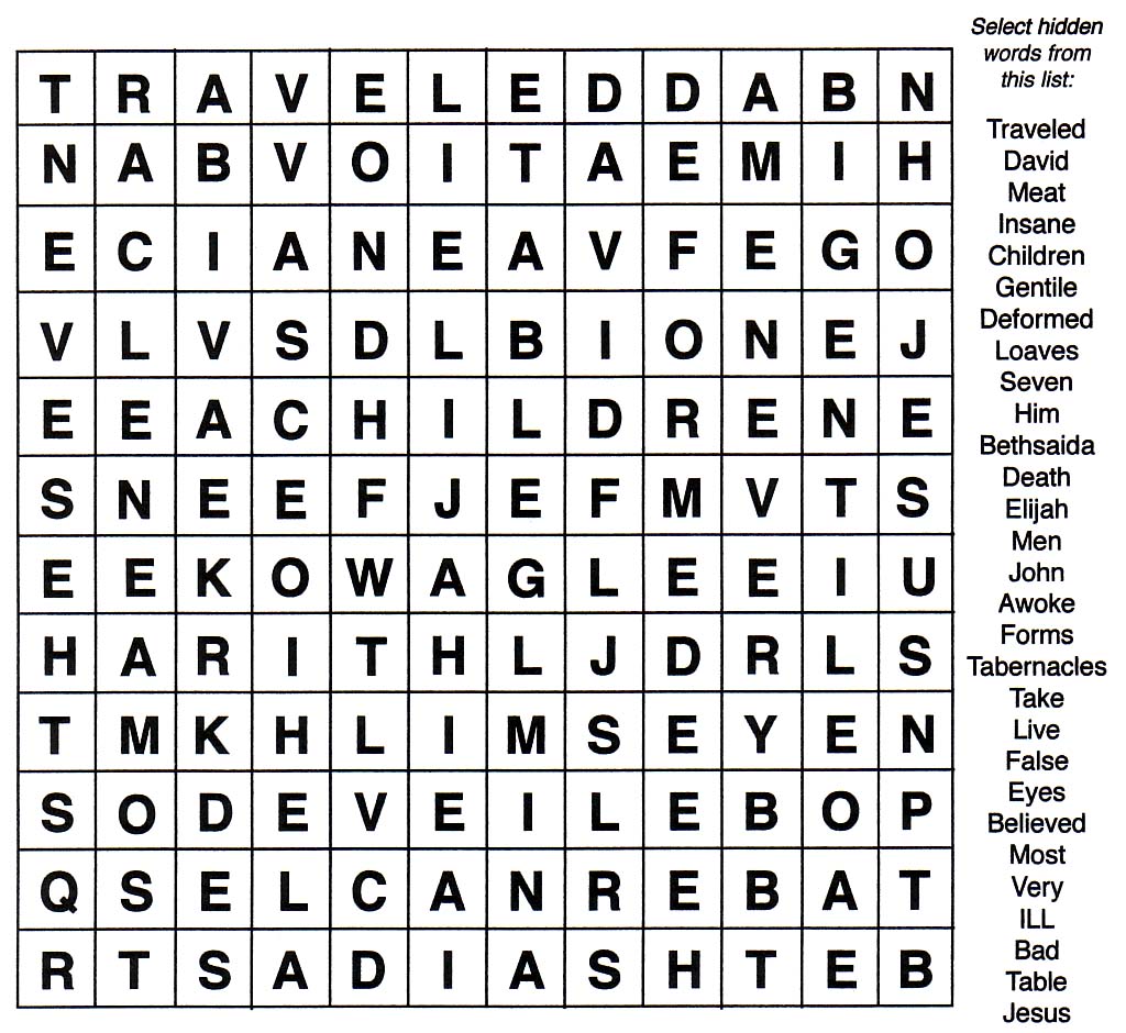 Find more words. 1 Find the 10 hidden Words.